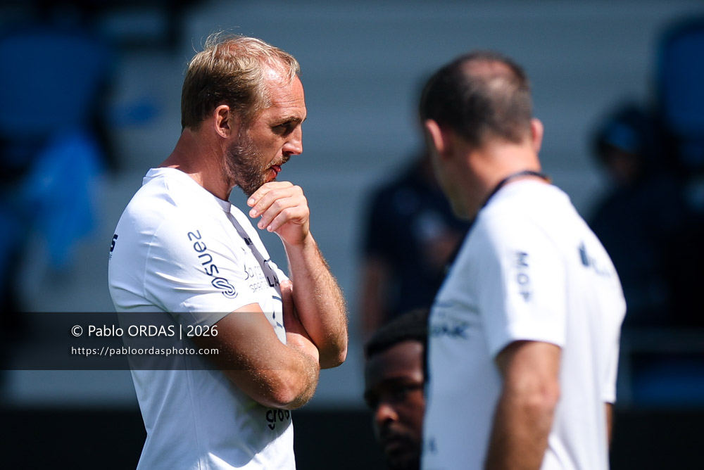 Jean Monribot, lors du match de Top 14 entre l'Aviron bayonnais et la Section paloise, le 18 avril 2026 au stade Jean Dauger de Bayonne, France (Photo Pablo ORDAS)