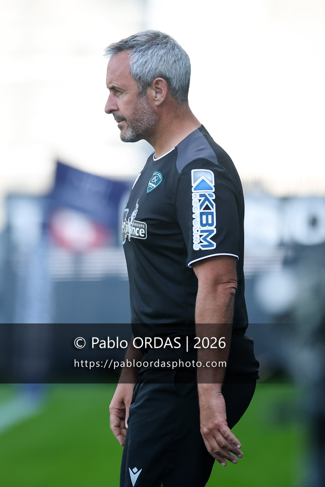 Sébastien Piqueronies, lors du match de Top 14 entre l'Aviron bayonnais et la Section paloise, le 18 avril 2026 au stade Jean Dauger de Bayonne, France (Photo Pablo ORDAS)