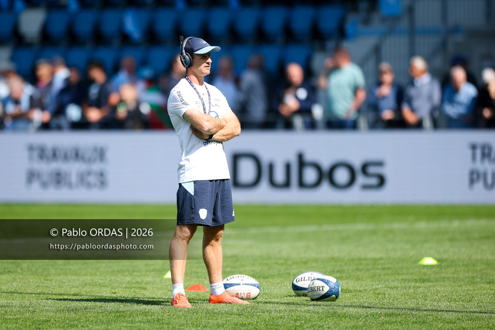 Nick Abendanon, lors du match de Top 14 entre l'Aviron bayonnais et la Section paloise, le 18 avril 2026 au stade Jean Dauger de Bayonne, France (Photo Pablo ORDAS)