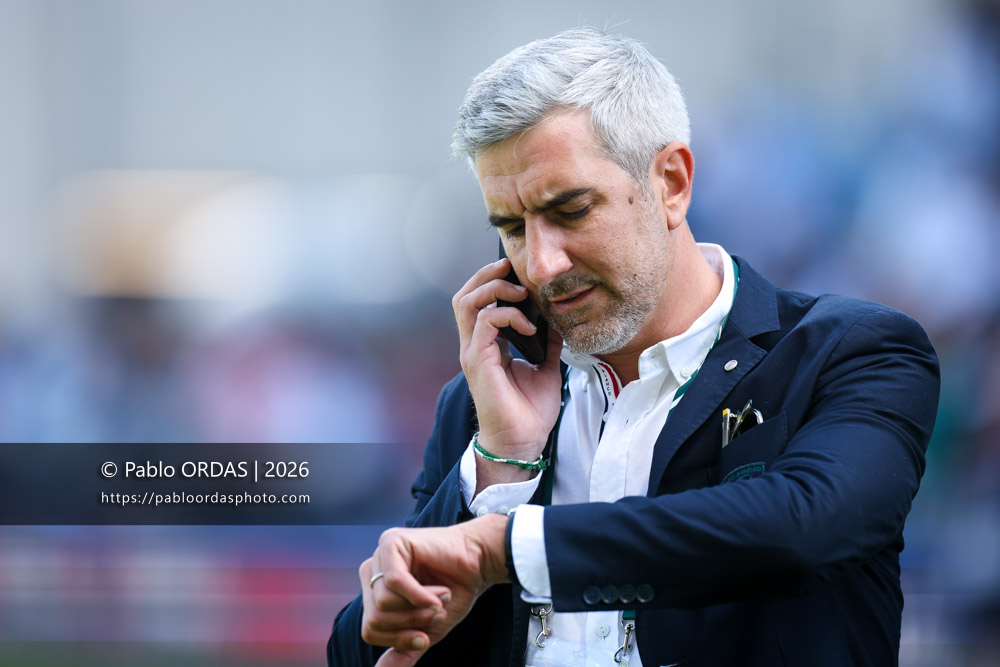 Pierre Lahore, lors du match de Top 14 entre l'Aviron bayonnais et la Section paloise, le 18 avril 2026 au stade Jean Dauger de Bayonne, France (Photo Pablo ORDAS)