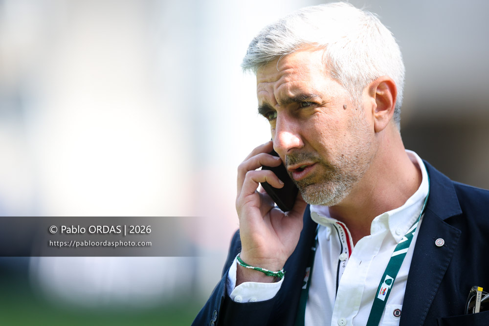Pierre Lahore, lors du match de Top 14 entre l'Aviron bayonnais et la Section paloise, le 18 avril 2026 au stade Jean Dauger de Bayonne, France (Photo Pablo ORDAS)