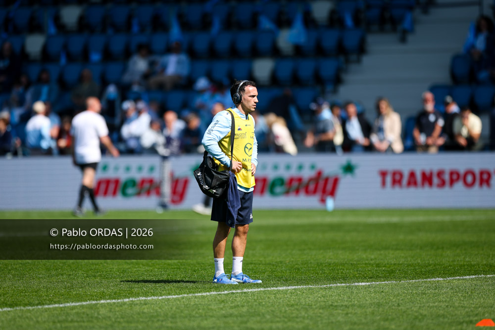 Nicolas Champres, lors du match de Top 14 entre l'Aviron bayonnais et la Section paloise, le 18 avril 2026 au stade Jean Dauger de Bayonne, France (Photo Pablo ORDAS)