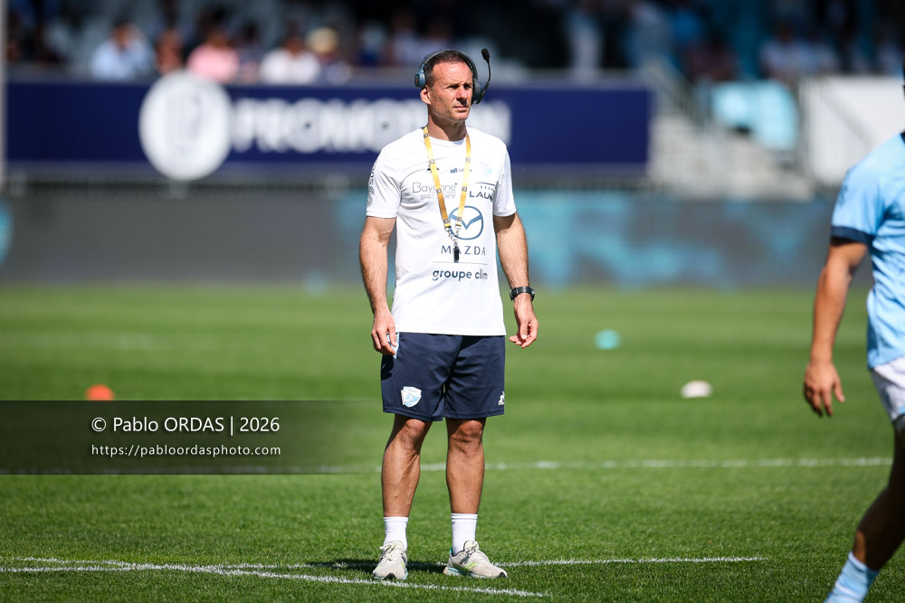 Gerard Fraser, lors du match de Top 14 entre l'Aviron bayonnais et la Section paloise, le 18 avril 2026 au stade Jean Dauger de Bayonne, France (Photo Pablo ORDAS)