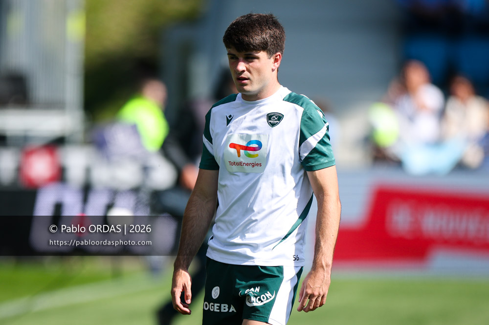 Axel Despérès, lors du match de Top 14 entre l'Aviron bayonnais et la Section paloise, le 18 avril 2026 au stade Jean Dauger de Bayonne, France (Photo Pablo ORDAS)