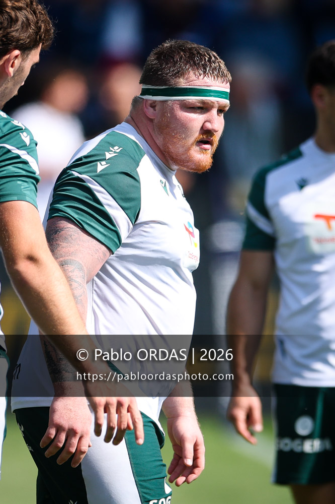 Thomas Laclayat, lors du match de Top 14 entre l'Aviron bayonnais et la Section paloise, le 18 avril 2026 au stade Jean Dauger de Bayonne, France (Photo Pablo ORDAS)