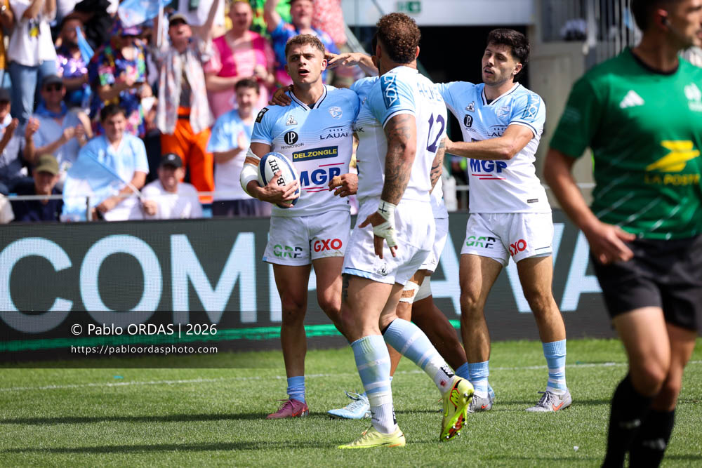 Arnaud Erbinartegaray, lors du match de Top 14 entre l'Aviron bayonnais et l'Union Bordeaux Bègles, le 9 mai 2026 au stade Jean Dauger de Bayonne, France (Photo Pablo ORDAS)
