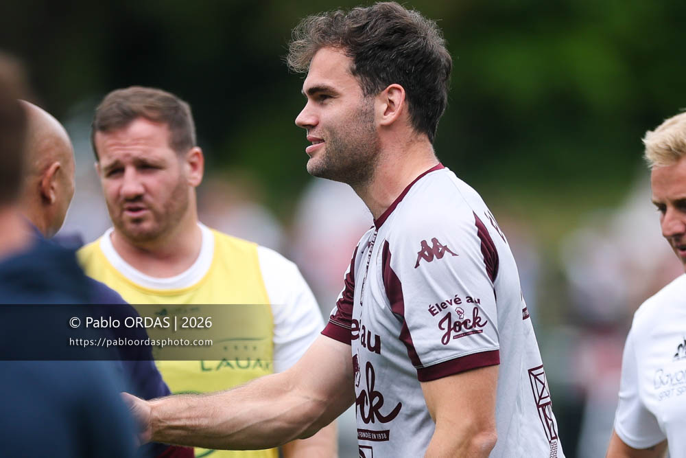 Damian Penaud, lors du match de Top 14 entre l'Aviron bayonnais et l'Union Bordeaux Bègles, le 9 mai 2026 au stade Jean Dauger de Bayonne, France (Photo Pablo ORDAS)