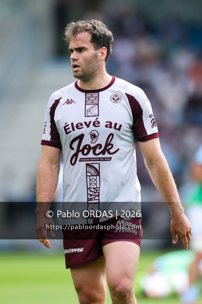 Damian Penaud, lors du match de Top 14 entre l'Aviron bayonnais et l'Union Bordeaux Bègles, le 9 mai 2026 au stade Jean Dauger de Bayonne, France (Photo Pablo ORDAS)
