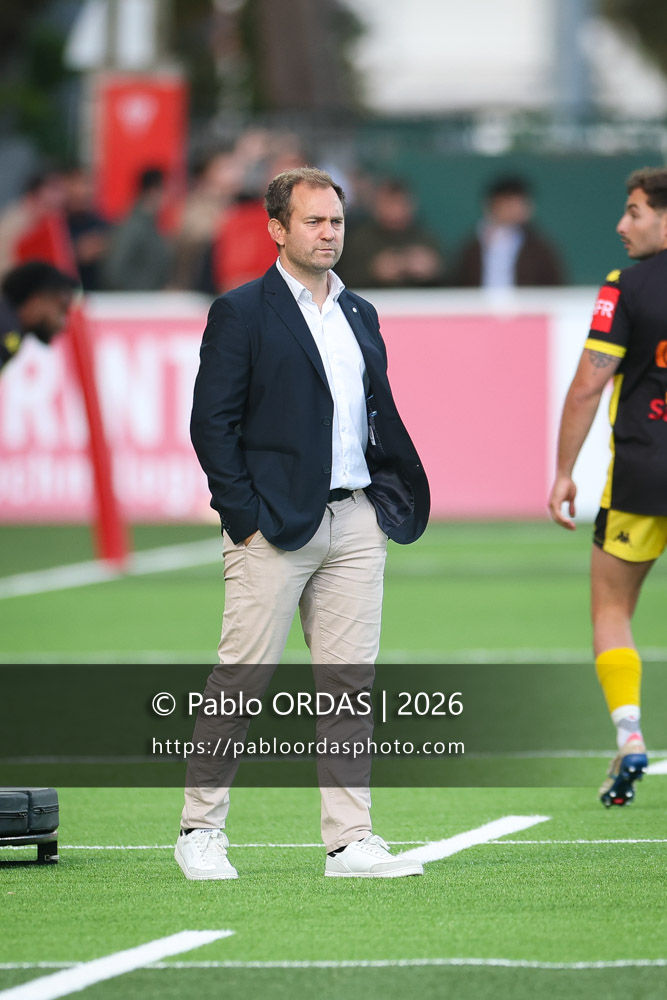 Cyril Arrosteguy, lors du match de Pro D2 entre le Biarritz olympique et Carcassonne, le 15 mai 2026 au stade Aguiléra de Biarritz, France (Photo Pablo ORDAS)