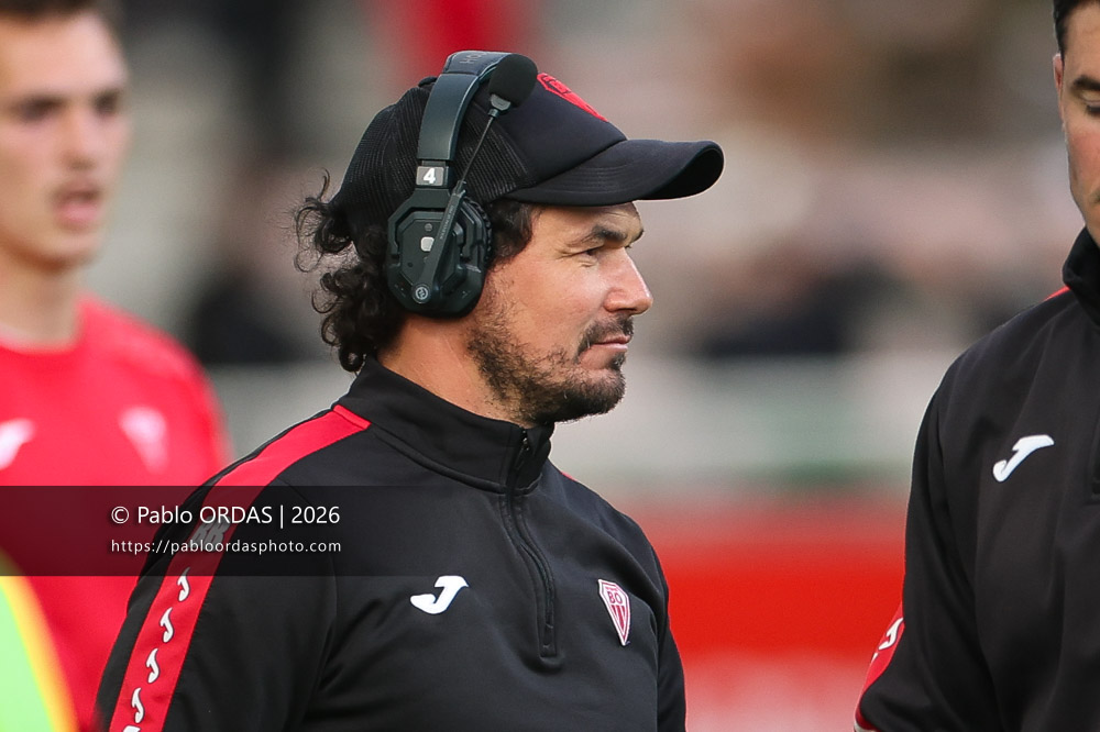 Boris Bouhraoua, lors du match de Pro D2 entre le Biarritz olympique et Carcassonne, le 15 mai 2026 au stade Aguiléra de Biarritz, France (Photo Pablo ORDAS)