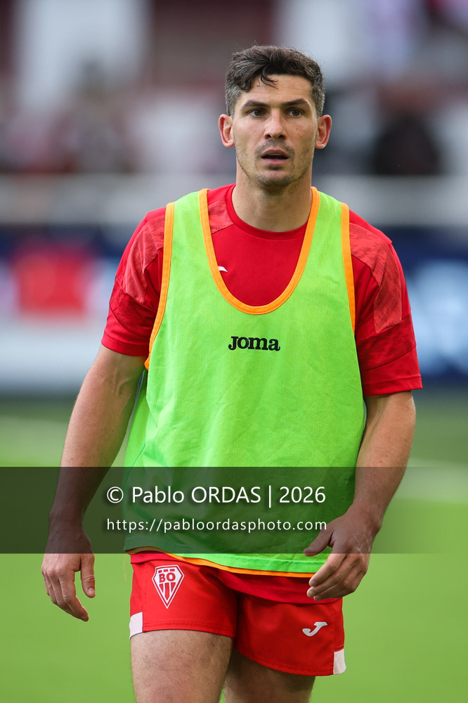 Steeve Barry, lors du match de Pro D2 entre le Biarritz olympique et Carcassonne, le 15 mai 2026 au stade Aguiléra de Biarritz, France (Photo Pablo ORDAS)