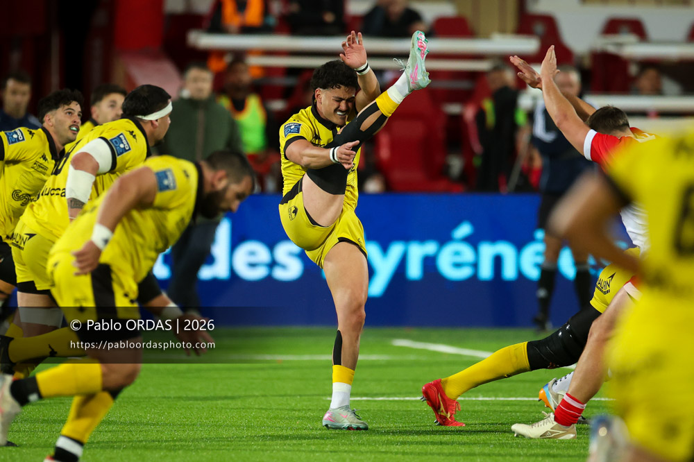 Gaëtan Pichon, lors du match de Pro D2 entre le Biarritz olympique et Carcassonne, le 15 mai 2026 au stade Aguiléra de Biarritz, France (Photo Pablo ORDAS)