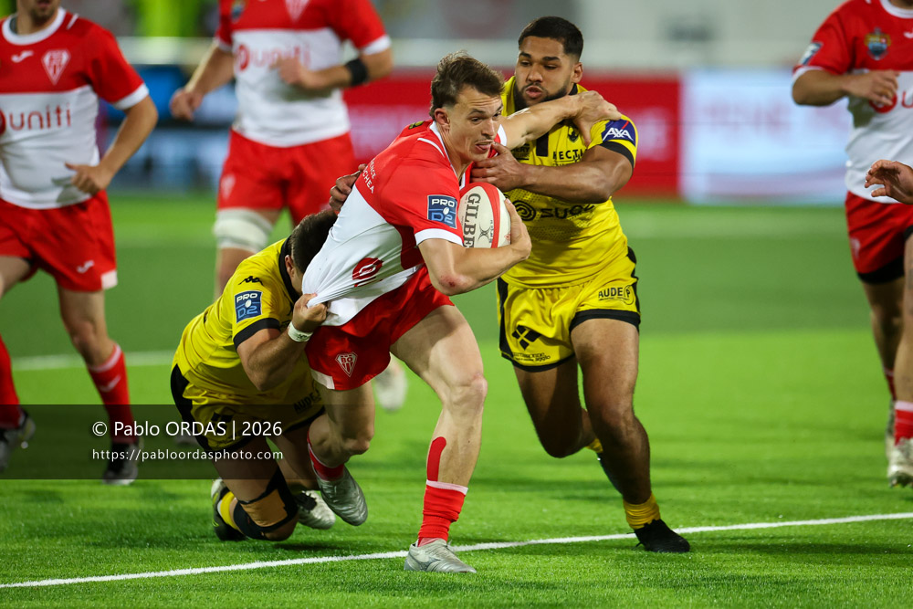 NIcolas Elissondo, lors du match de Pro D2 entre le Biarritz olympique et Carcassonne, le 15 mai 2026 au stade Aguiléra de Biarritz, France (Photo Pablo ORDAS)
