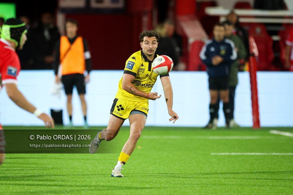 Alexandre Perez, lors du match de Pro D2 entre le Biarritz olympique et Carcassonne, le 15 mai 2026 au stade Aguiléra de Biarritz, France (Photo Pablo ORDAS)