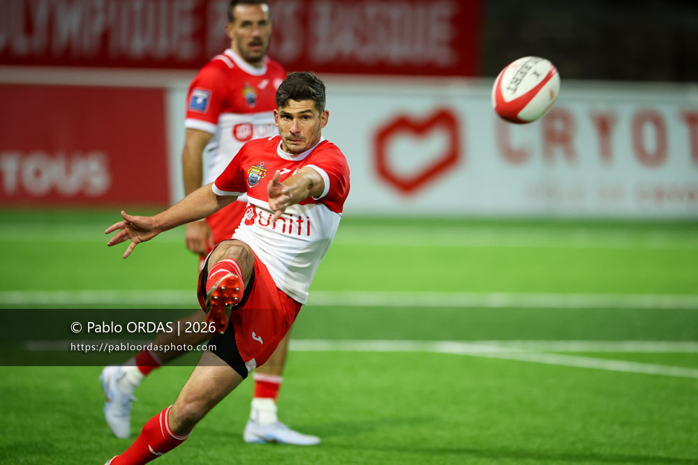 Steeve Barry, lors du match de Pro D2 entre le Biarritz olympique et Carcassonne, le 15 mai 2026 au stade Aguiléra de Biarritz, France (Photo Pablo ORDAS)