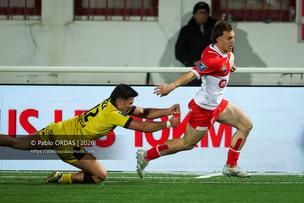 Nicolas Elissondo, lors du match de Pro D2 entre le Biarritz olympique et Carcassonne, le 15 mai 2026 au stade Aguiléra de Biarritz, France (Photo Pablo ORDAS)