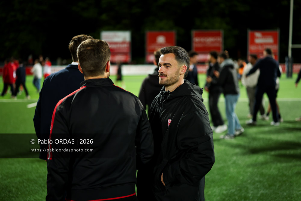 Imanol Biscay, lors du match de Pro D2 entre le Biarritz olympique et Carcassonne, le 15 mai 2026 au stade Aguiléra de Biarritz, France (Photo Pablo ORDAS)