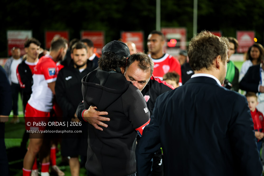 Sébastien Buada, lors du match de Pro D2 entre le Biarritz olympique et Carcassonne, le 15 mai 2026 au stade Aguiléra de Biarritz, France (Photo Pablo ORDAS)