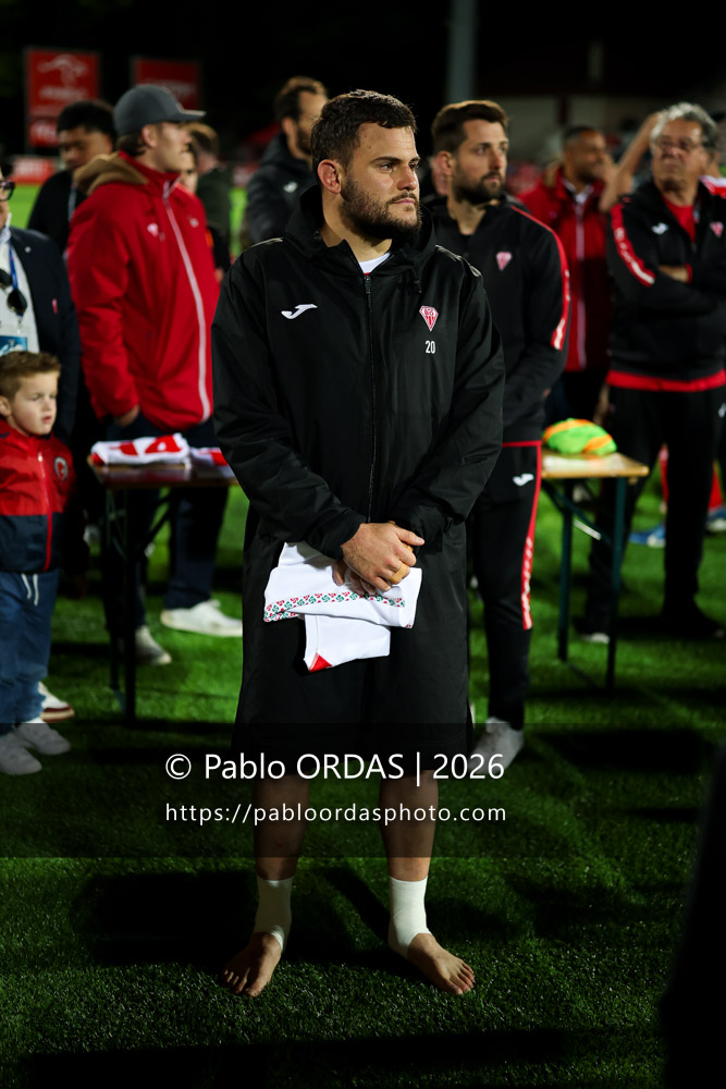 Thomas Hébert, lors du match de Pro D2 entre le Biarritz olympique et Carcassonne, le 15 mai 2026 au stade Aguiléra de Biarritz, France (Photo Pablo ORDAS)