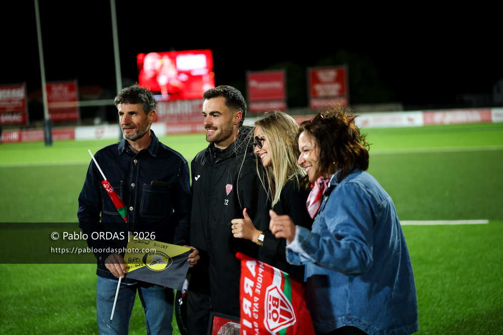 Imanol Biscay, lors du match de Pro D2 entre le Biarritz olympique et Carcassonne, le 15 mai 2026 au stade Aguiléra de Biarritz, France (Photo Pablo ORDAS)