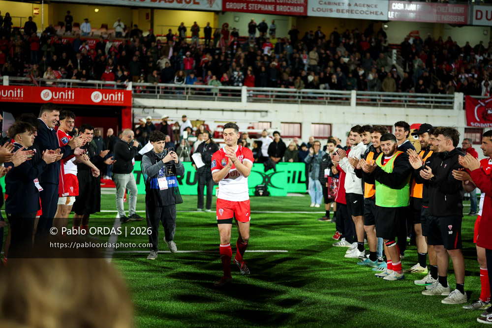 Steeve Barry, lors du match de Pro D2 entre le Biarritz olympique et Carcassonne, le 15 mai 2026 au stade Aguiléra de Biarritz, France (Photo Pablo ORDAS)