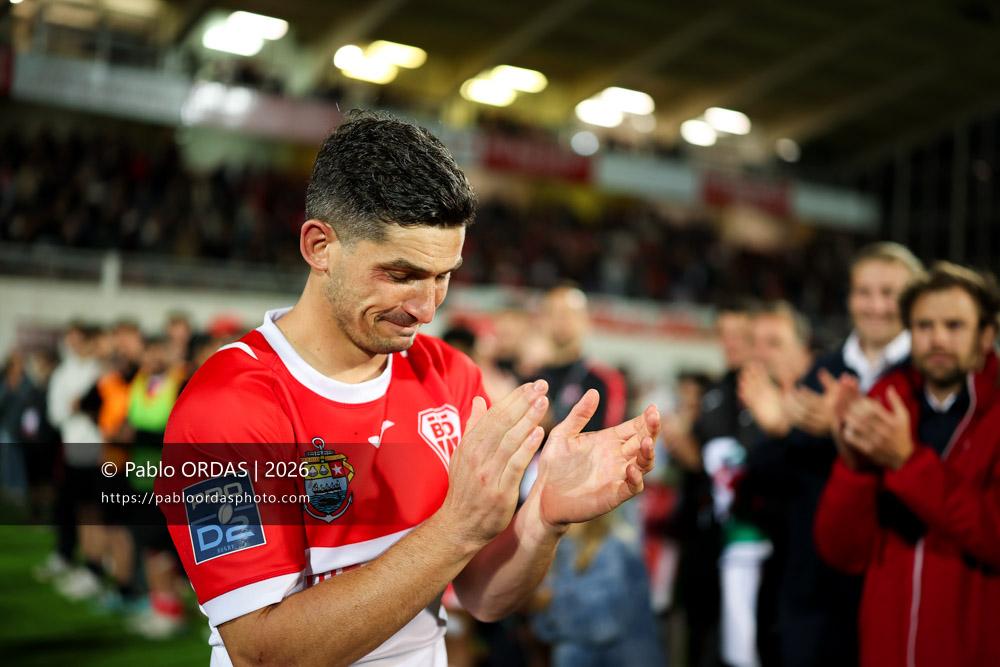 Steeve Barry, lors du match de Pro D2 entre le Biarritz olympique et Carcassonne, le 15 mai 2026 au stade Aguiléra de Biarritz, France (Photo Pablo ORDAS)