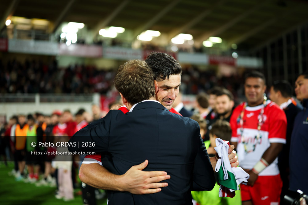 Steeve Barry, lors du match de Pro D2 entre le Biarritz olympique et Carcassonne, le 15 mai 2026 au stade Aguiléra de Biarritz, France (Photo Pablo ORDAS)