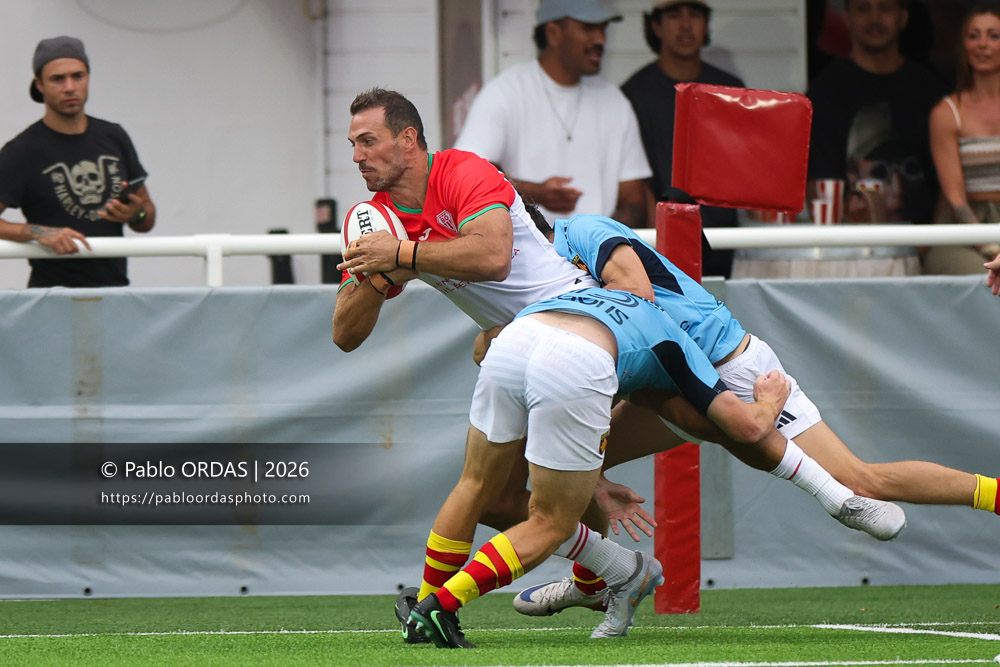 Kylian Jaminet, lors du match amical entre le Biarritz olympique et Perpignan, le 14 août 2026 au stade Aguiléra de Biarritz, France (Photo Pablo ORDAS)