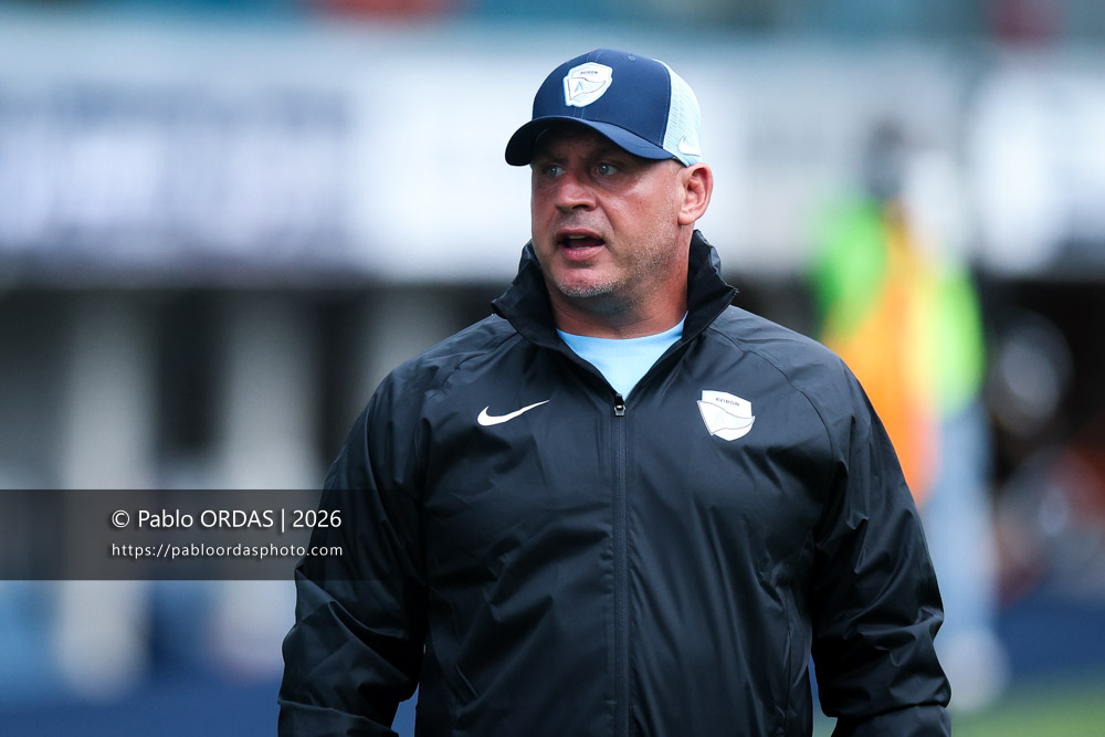 Andrea Moretti, lors du match amical entre l'Aviron bayonnais et le Biarritz olympique, le 20 août 2026 au stade Jean Dauger de Bayonne, France (Photo Pablo ORDAS)