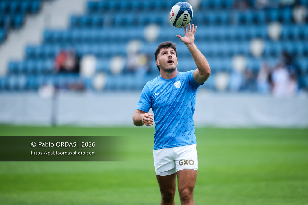 Yohan Orabé, lors du match amical entre l'Aviron bayonnais et le Biarritz olympique, le 20 août 2026 au stade Jean Dauger de Bayonne, France (Photo Pablo ORDAS)