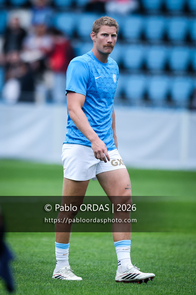 Rob du Preez, lors du match amical entre l'Aviron bayonnais et le Biarritz olympique, le 20 août 2026 au stade Jean Dauger de Bayonne, France (Photo Pablo ORDAS)