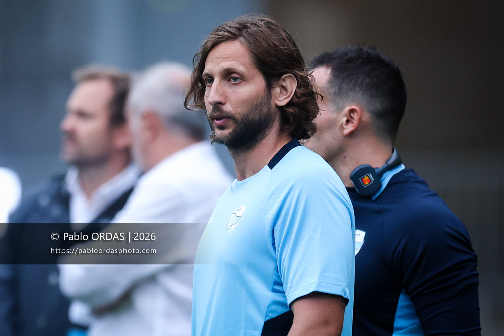 Antoine Kneblewski, lors du match amical entre l'Aviron bayonnais et le Biarritz olympique, le 20 août 2026 au stade Jean Dauger de Bayonne, France (Photo Pablo ORDAS)