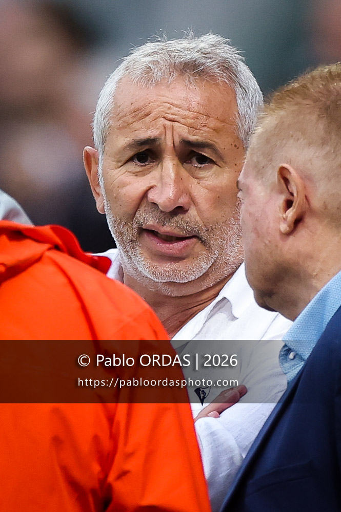 Philippe Tayeb, lors du match amical entre l'Aviron bayonnais et le Biarritz olympique, le 20 août 2026 au stade Jean Dauger de Bayonne, France (Photo Pablo ORDAS)