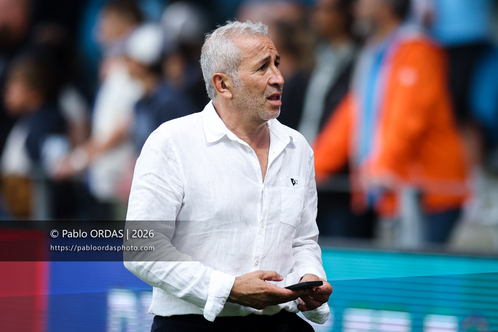 Philippe Tayeb, lors du match amical entre l'Aviron bayonnais et le Biarritz olympique, le 20 août 2026 au stade Jean Dauger de Bayonne, France (Photo Pablo ORDAS)