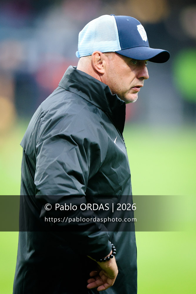 Andrea Moretti, lors du match amical entre l'Aviron bayonnais et le Biarritz olympique, le 20 août 2026 au stade Jean Dauger de Bayonne, France (Photo Pablo ORDAS)