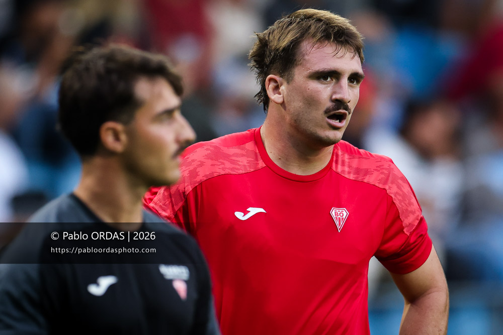 Baptiste Britz, lors du match amical entre l'Aviron bayonnais et le Biarritz olympique, le 20 août 2026 au stade Jean Dauger de Bayonne, France (Photo Pablo ORDAS)