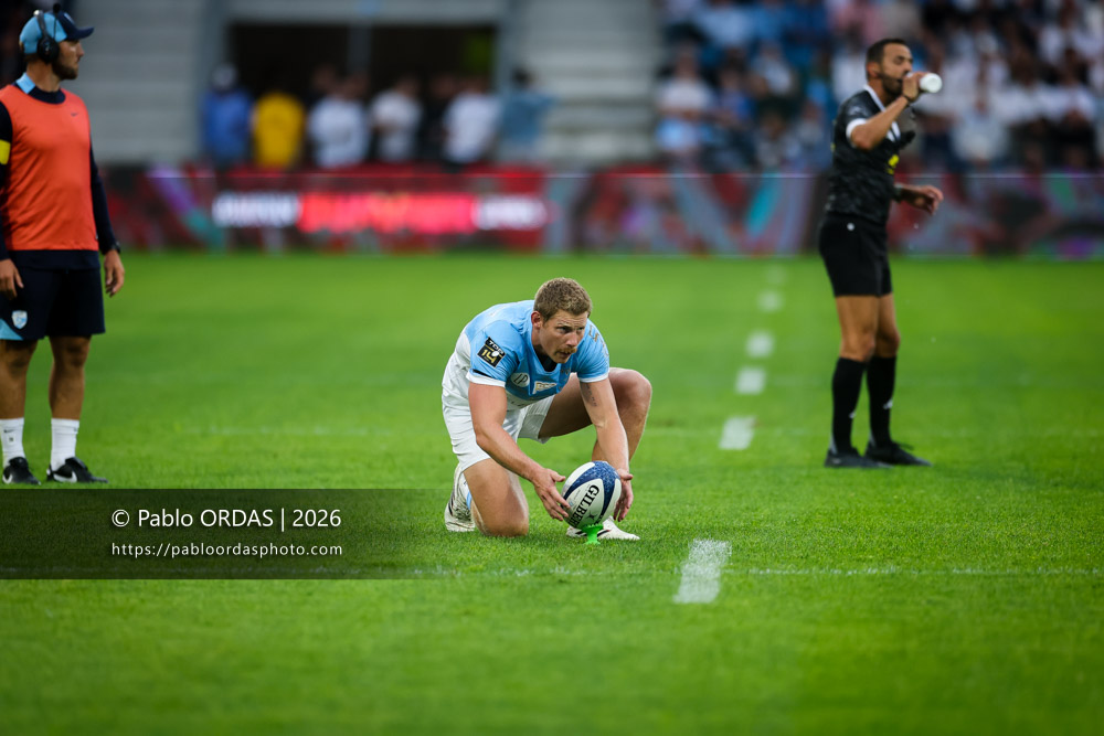 Rob du Preez, lors du match amical entre l'Aviron bayonnais et le Biarritz olympique, le 20 août 2026 au stade Jean Dauger de Bayonne, France (Photo Pablo ORDAS)