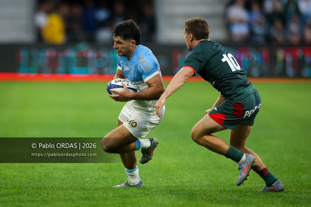 Yohan Orabé, lors du match amical entre l'Aviron bayonnais et le Biarritz olympique, le 20 août 2026 au stade Jean Dauger de Bayonne, France (Photo Pablo ORDAS)