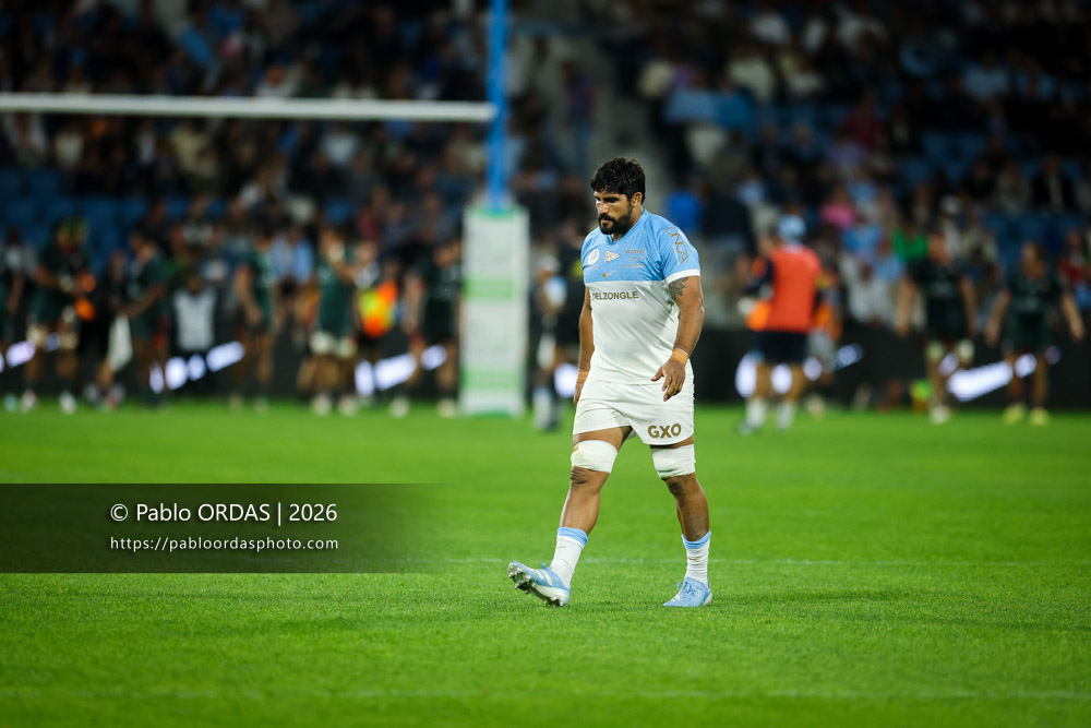 Rodrigo Bruni, lors du match amical entre l'Aviron bayonnais et le Biarritz olympique, le 20 août 2026 au stade Jean Dauger de Bayonne, France (Photo Pablo ORDAS)