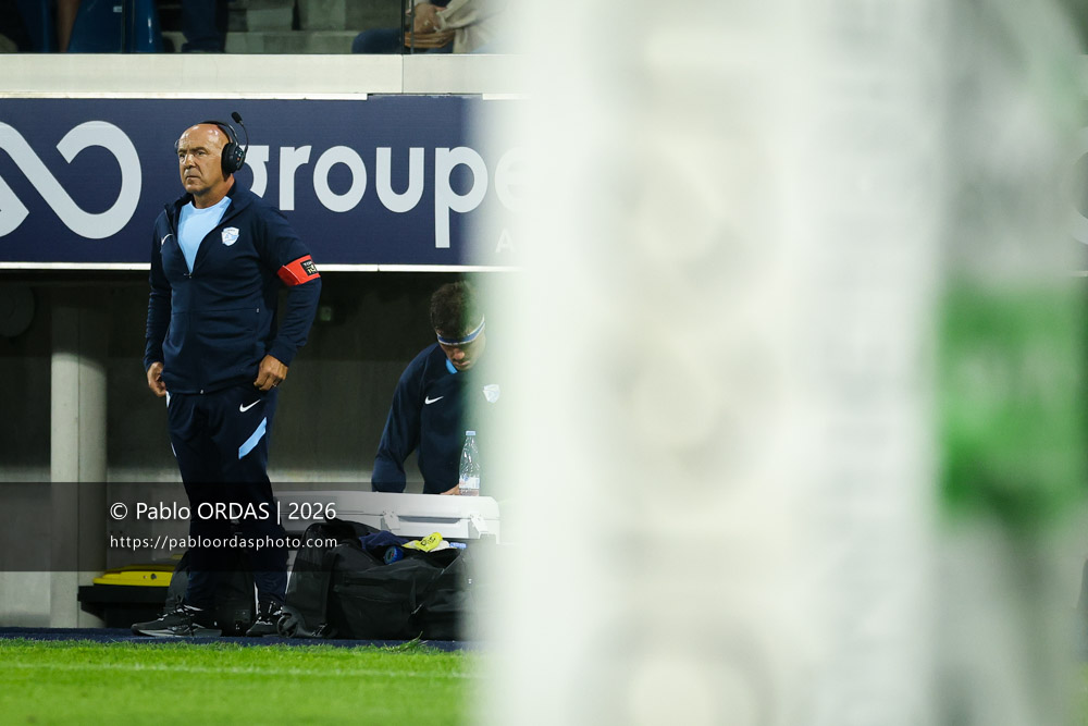 Laurent Travers, lors du match amical entre l'Aviron bayonnais et le Biarritz olympique, le 20 août 2026 au stade Jean Dauger de Bayonne, France (Photo Pablo ORDAS)