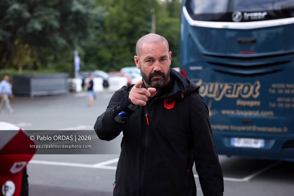 Matthew Clarkin, lors du match de Pro D2 entre le Biarritz olympique et Nissa Rugby, le 27 août 2026 au stade Aguiléra de Biarritz, France (Photo Pablo ORDAS)