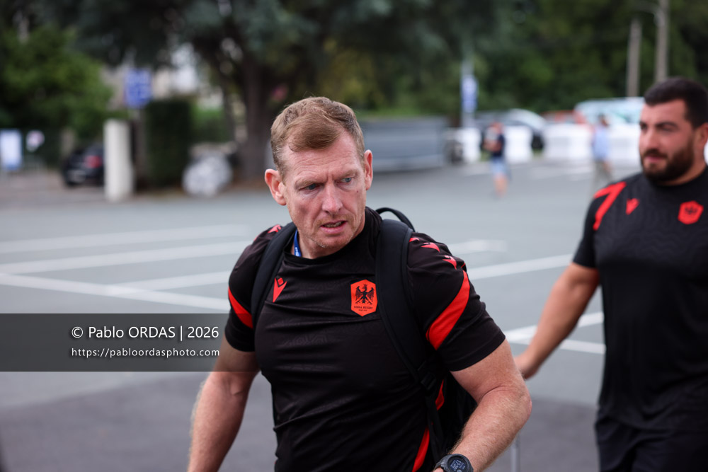 Barry Maddocks, lors du match de Pro D2 entre le Biarritz olympique et Nissa Rugby, le 27 août 2026 au stade Aguiléra de Biarritz, France (Photo Pablo ORDAS)