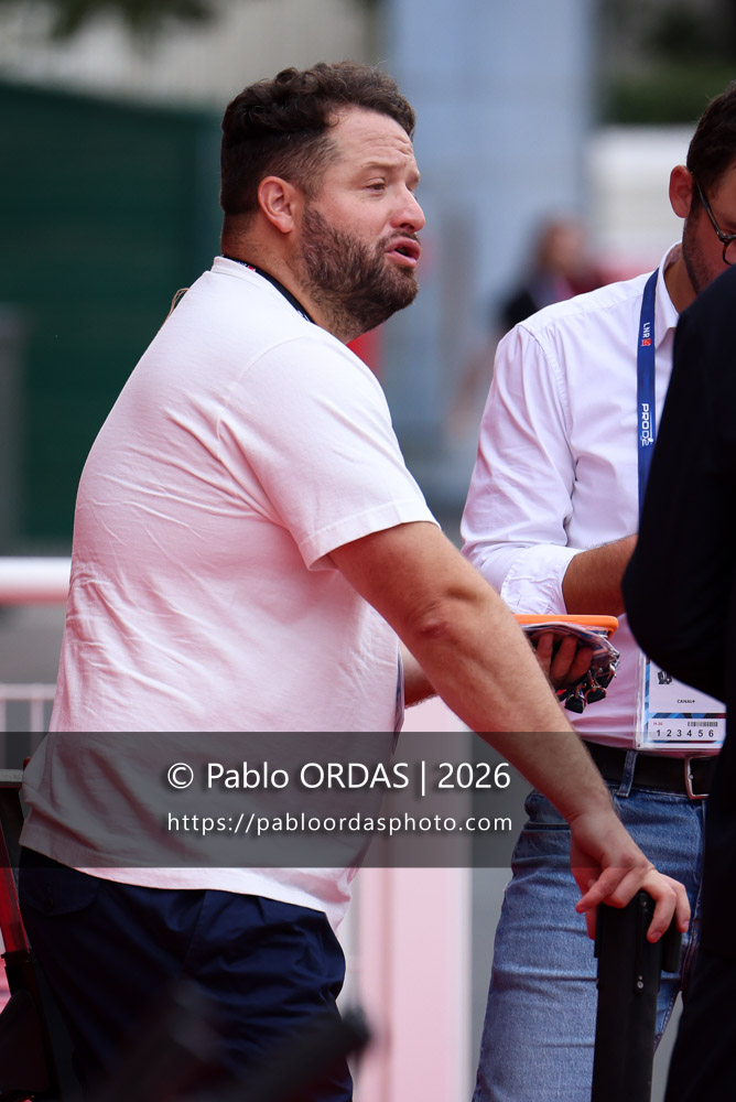 Jean Baptiste Aldigé, lors du match de Pro D2 entre le Biarritz olympique et Nissa Rugby, le 27 août 2026 au stade Aguiléra de Biarritz, France (Photo Pablo ORDAS)