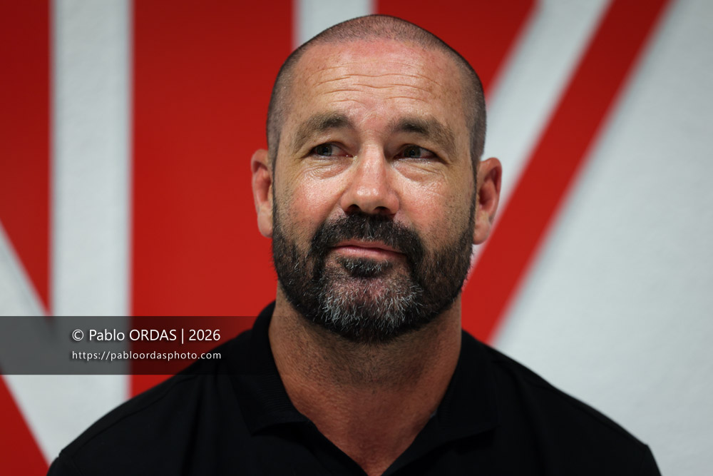 Matthew Clarkin, lors du match de Pro D2 entre le Biarritz olympique et Nissa Rugby, le 27 août 2026 au stade Aguiléra de Biarritz, France (Photo Pablo ORDAS)