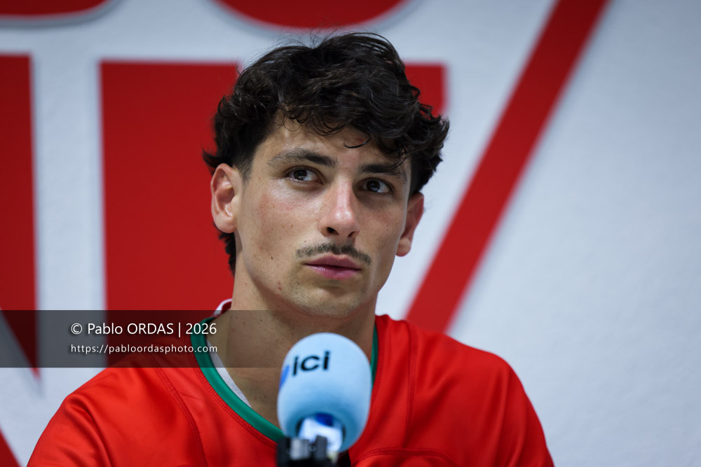 Baptiste Fariscot, lors du match de Pro D2 entre le Biarritz olympique et Nissa Rugby, le 27 août 2026 au stade Aguiléra de Biarritz, France (Photo Pablo ORDAS)