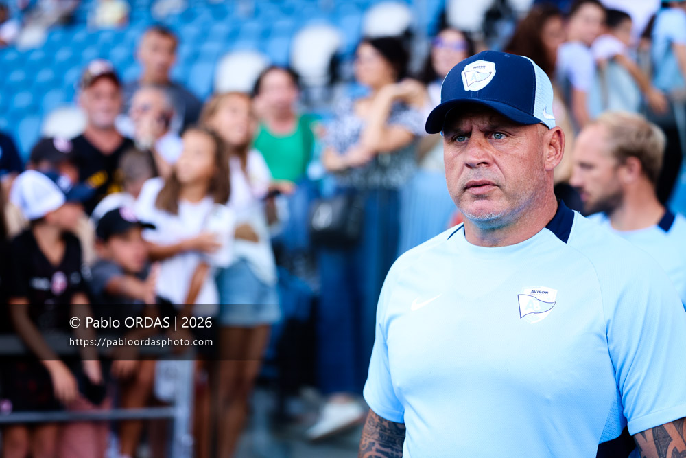 Andrea Moretti, lors du match amical entre l'Aviron bayonnais et le Stade toulousain, le 28 août 2026 au stade Jean Dauger de Bayonne, France (Photo Pablo ORDAS)