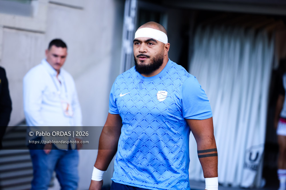 Emerick Setiano, lors du match amical entre l'Aviron bayonnais et le Stade toulousain, le 28 août 2026 au stade Jean Dauger de Bayonne, France (Photo Pablo ORDAS)