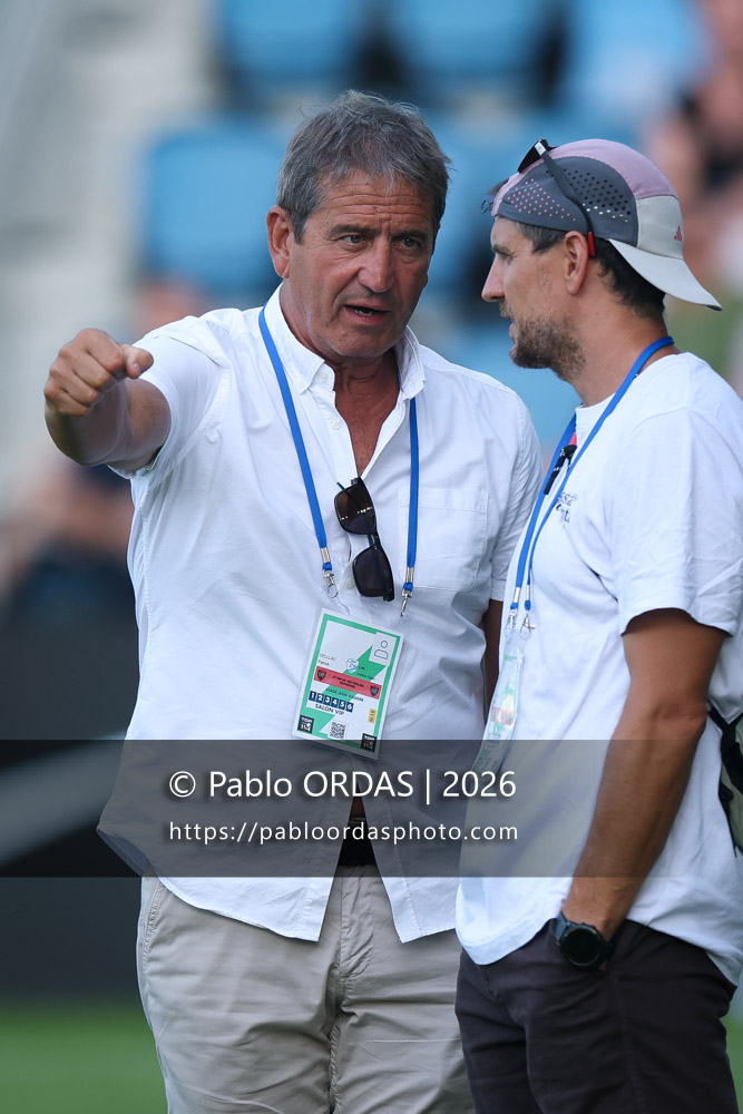 Patrick Dellac, lors du match de Top 14 entre l'Aviron bayonnais et Toulon, le 5 septembre 2026 au stade Jean Dauger de Bayonne, France (Photo Pablo ORDAS)