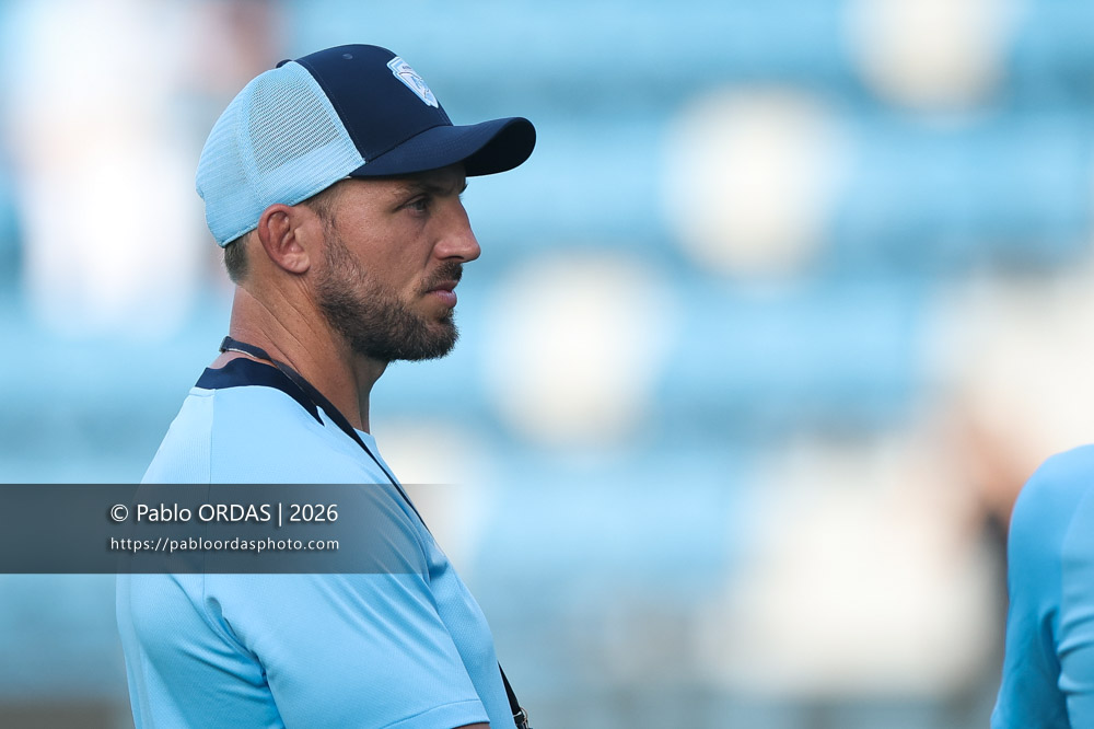Jean Monribot, lors du match de Top 14 entre l'Aviron bayonnais et Toulon, le 5 septembre 2026 au stade Jean Dauger de Bayonne, France (Photo Pablo ORDAS)
