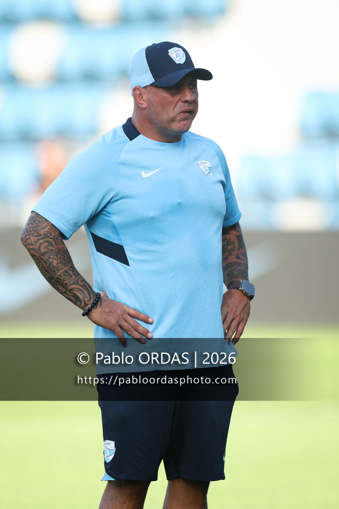 Andrea Moretti, lors du match de Top 14 entre l'Aviron bayonnais et Toulon, le 5 septembre 2026 au stade Jean Dauger de Bayonne, France (Photo Pablo ORDAS)